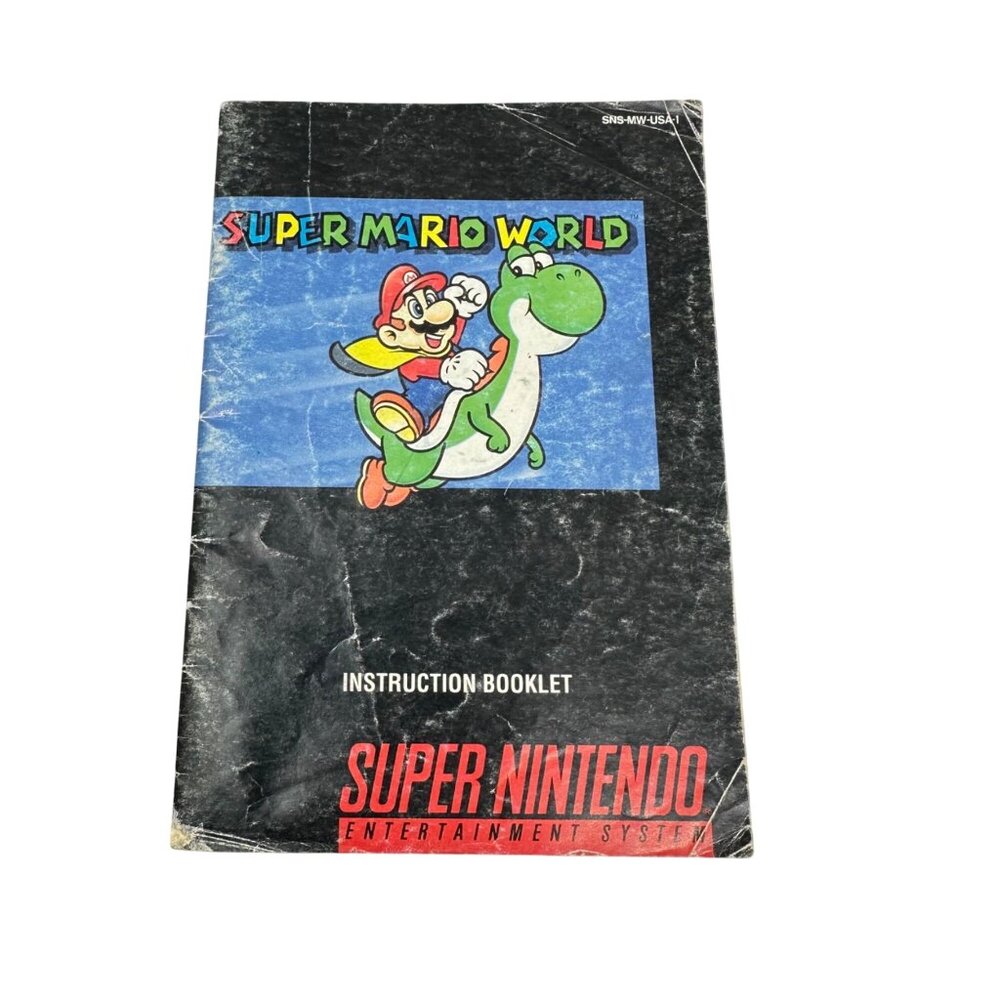 Super Mario World - Super Nintendo SNES - W/ Manual - Tested/Works - Picture 7 of 8